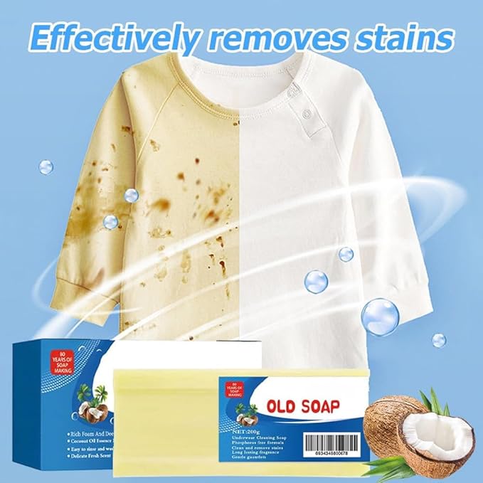 Canal Old Soap with Brush2024 New Canal Soap Bar for Stains Canal Soap Bar Stain Remover Easily Remove Stains from Clothes Grand Canal Soap for Clothes Shoes And Any Stains. (2PCS)