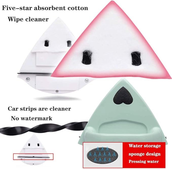 Glass Wiper Cleaner for Glazed Windows Thickness (3-15mm) Magnetic Window Cleaner Wiper Glass Washing Cleaning Tool Brush