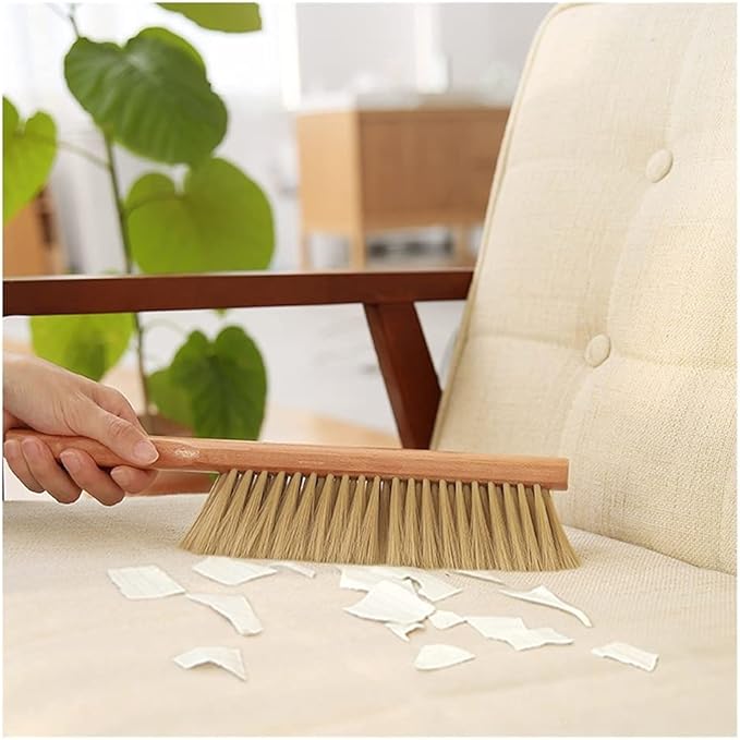 Soft Cleaning Brush Wood Handle Hotel Family Clothes Dust Hair Sofa Bed Sheets Bedspread Carpet Cleaning Counter Brush Hand Broom