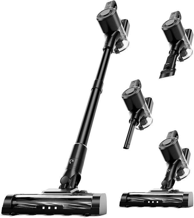 KIKETECH Cordless Vacuum Cleaner Vacuum Cleaners for Home with Stick Vacuum Up to 45 Mins Runtime Great for claenning Pet Hair Carpet Hard Floor.(B100)