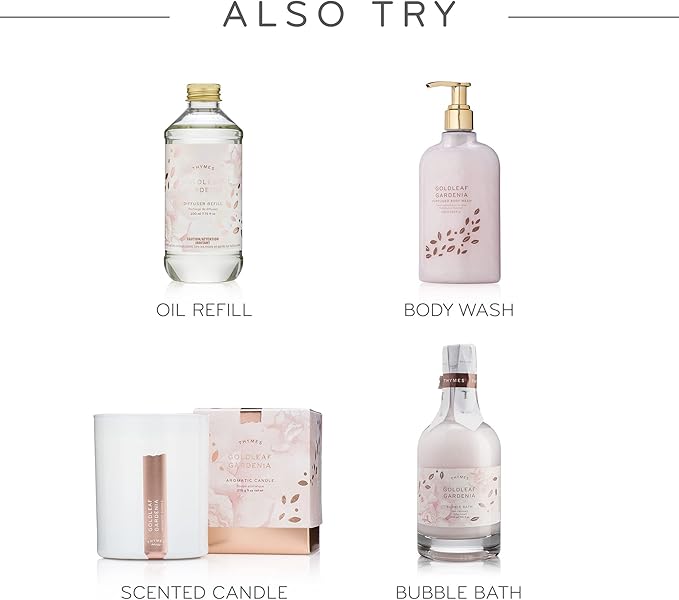Thymes Home Fragrance Mist – Room Air Fresheners for Home Long Lasting – Air Freshener Spray – Premium Home Fragrance – Floral Notes of Gardenia Lush Rose &amp Fresh Jasmine (Goldleaf Gardenia 3 o