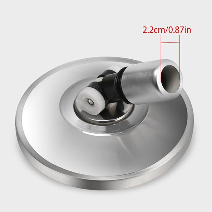 Efficient Rotating Floor Mop Quick Drying Mechanism Household Tool with Removable Head Stainless Steels Rod