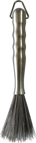 Natural Horsehair Fiber Kitchen Brush - 10 Dish and Glass Cleaner for Effective Scrubbing(10.25 Stainless Steel Brush)
