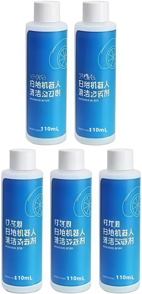 Cleaning Fluid. Compatible With ECOVACS Deebot Ozmo. Liquid T20 T30 N9＋T10 OMNI T10 TURBO X1 OMNI X1 TURBO Floor Cleaning Solution Liqui(110ML 5PC)