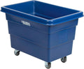 Global Industrial 6 Bushel Plastic Bulk Box Truck Direct Mount Base 500 lbs. Capacity 3 Non-Maring Rubber Casters Blue 33-2/5L x 23 W x 24-1/2H