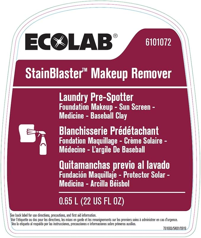Ecolab Stainblaster Makeup Remover Laundry Pre-spotter - 22 FL OZ