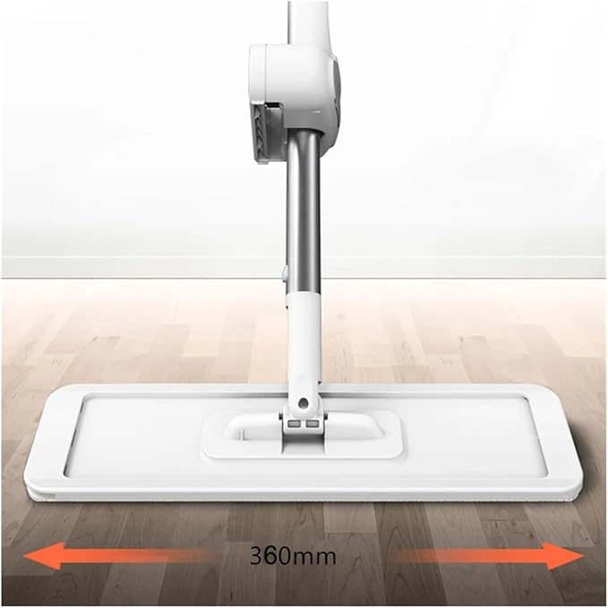 Mop for Wash Floor Cleaner Cleaning Flat Spin Bucket House Easy Home 360°Rotation(36cm-1cloth)