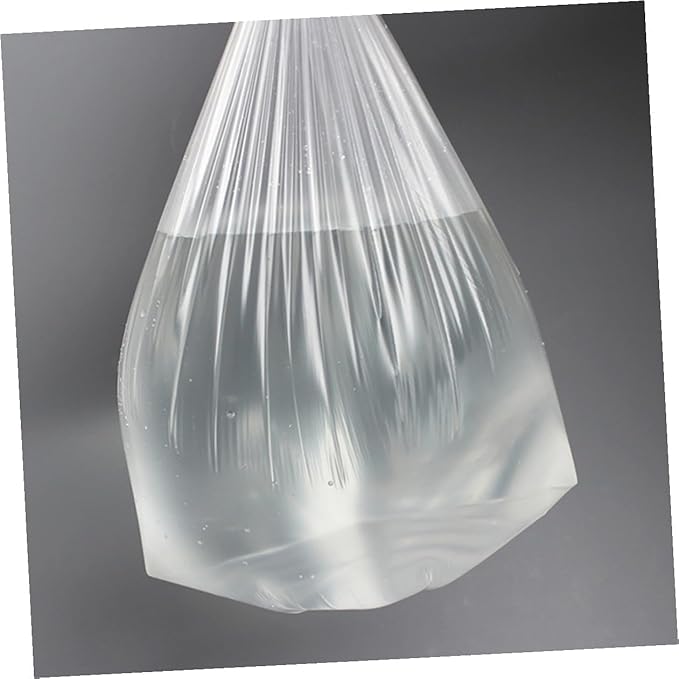 Thickened Plastic Trash Bags 6 Rolls (45×50cm 30pcs Each) Disposable Flat Opening Garbage Bags for Home Bedroom Office Waste Disposal