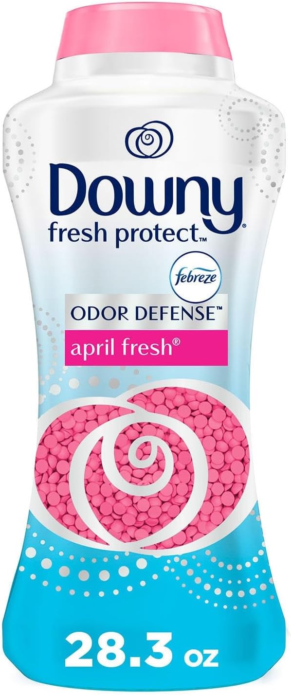 Downy Fresh Protect Laundry Scent Booster Beads for Washer with Febreze Odor Defense April Fresh 28.3 oz Use with Fabric Softener