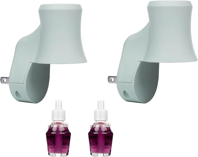 Mainstays Aroma Accents Fragrance Plug Set Soft Sea Glass with Aroma Accent Fragrance Oil Ocean Peony (Bundle)