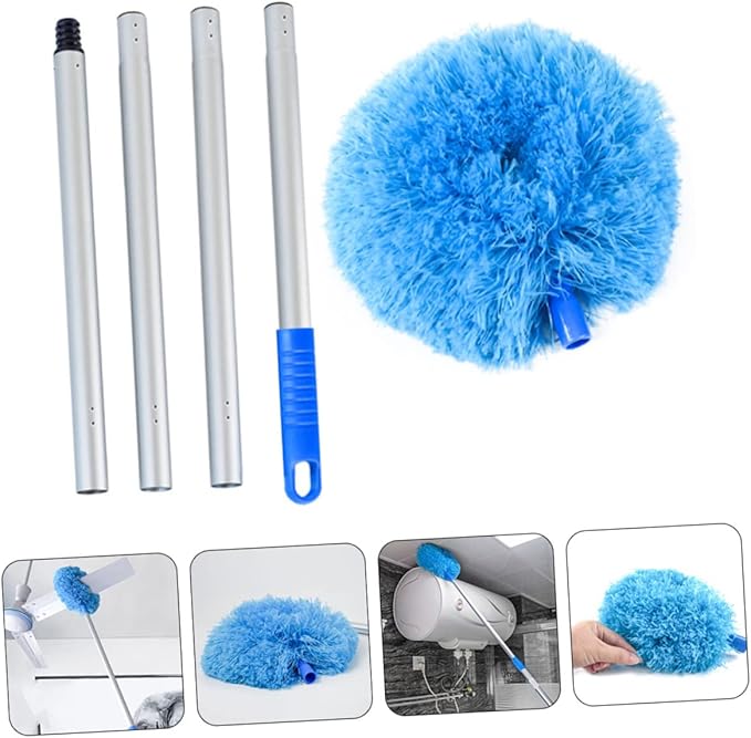 CHILDWEET Extendable Duster with Long Handle Ceiling Fan Cleaner for High Ceilings and Hard to Reach Areas Lightweight and Durable Dust Cleaner for Efficient Home Cleaning