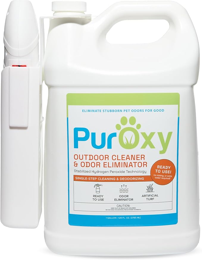 Outdoor Cleaner &amp Pet Odor Eliminator with Power Sprayer