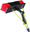 Cleaning Brush Water Fed Pole Kit Outdoor Window Cleaner Window Glass Solar Panel Cleaning System - Multifunction Washing Equipment Toolfor Greenhouse RoofsBrushhead55Cm-3.6M/12Ft (Brushhead30c