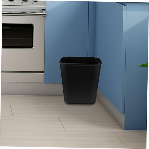 PRETYZOOM Space Saving Garbage Can for Compact Trash Bin for Under Desks and Narrow Spaces Easy to Clean Wastebasket for and Kitchens