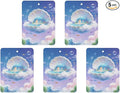 5PCS Car Air Freshener Hanging Personalized Double Sided Underwater Dwelling Car Fresheners Long Lasting New Cars Scents Cute Automotive Freshies for Closets Drawers (tea)