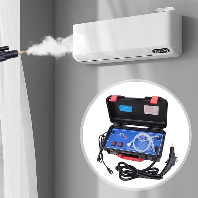 High Pressure Steam Cleaner 3-in-1 Handheld Steam Cleaner High Pressure Car Detailing Cleaning Machine 1700W High Temp Portable Bathroom Power Cleaning Machine 3-5 bar