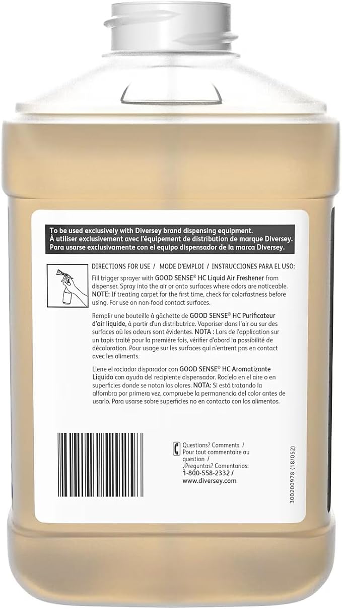 Good Sense HC Air Freshener for Diversey J-Fill Green Apple 2.5 L / 2.64 U.S. Qt. 2/Carton (904969)