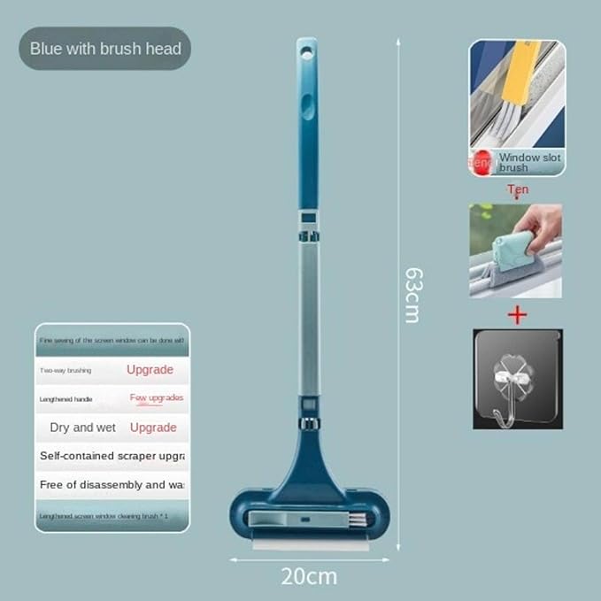 Screen Window Brush Cleaning Appliance Window Cleaning disassembly-Free Cleaning Screen Window Cleaning Tools Household high-Rise Building Wiper Two-Sided Brush