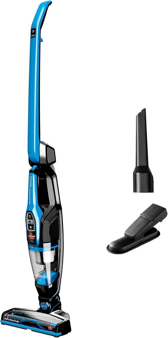 Bissell 3061 Featherweight Cordless Stick Vacuum Self-Standing Electric Blue Black