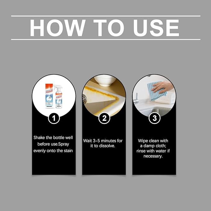 Easy Use Household Cleaning Spray 120ml Dirt Dissolving Stain Remover For Home Multi Surfaces(1pcs)