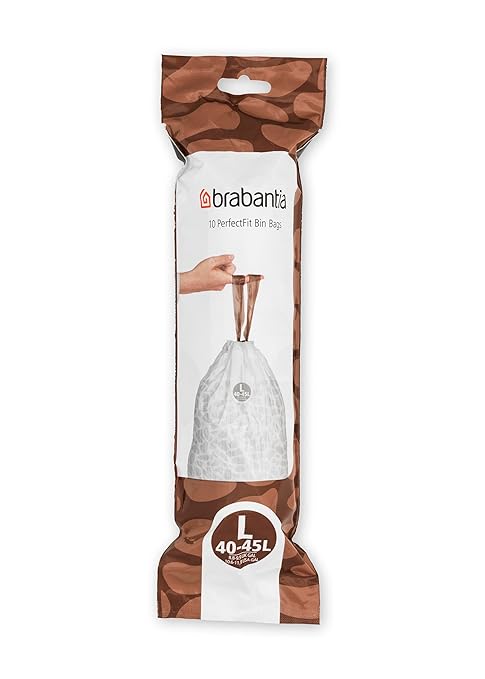 Brabantia Smartfix Bin Liners Size L 45 Litre 10 Bag Roll