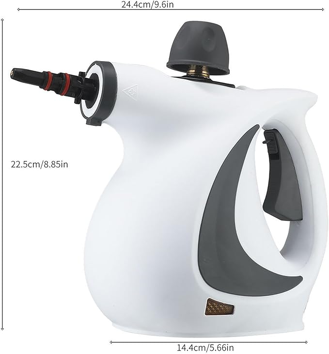 Handheld Steam Cleaner Portable High Pressure Steamer for Home Use Multi-Surface Cleaner for Kitchen Bathroom Car Upholstery Tile Grout （1 Set）