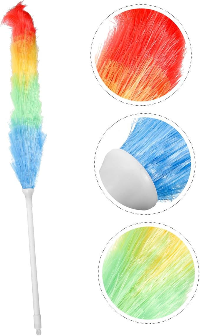 VALICLUD Multifunctional Household Duster with Ergonomic Handle for Easy Dust Removal Ultra Cleaning Brush for High and Hard to Reach Areas Convenient Hanging for Storage Home Cleaning Tool