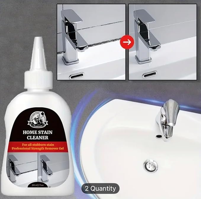 Professional Caulk Cleaner White Bottle Applicator for Bathroom Kitchen Edge Toilet Bottom Sink Edge Ceramic Tile Gaps 2-Pack