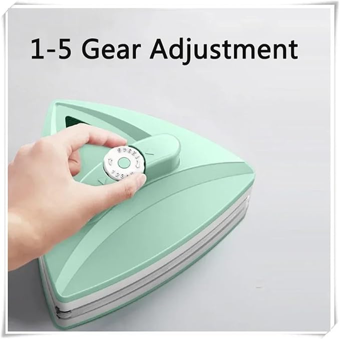 Adjustable Magnetic Window Cleaner 3-40mm Double-side Brush Glass Clean Balcony Wiper Surface(Glass 5-12mm)