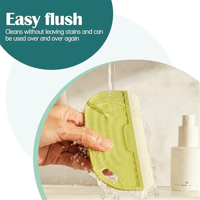 Glass Wiper Auto Glass Cleaning Tool Household Bathroom Kitchen Mirror Cleaning Wiper(Yellow-1pcs)