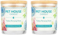 Pet House Candles Plant-Based Clean Burning Long Lasting Pet Friendly Candles for Home - Mediterranean Sea 2 Pack