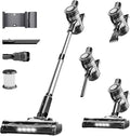 Cordless Vacuum Cleaner 35Kpa Vacuum Cleaner for Home 45Mins Stick Vacuum with LED Display Anti-Tangle &amp Wall Mount Charging 6 in 1 Lightweight Vacuum for Hard Floors Carpet Pet Hair (black)