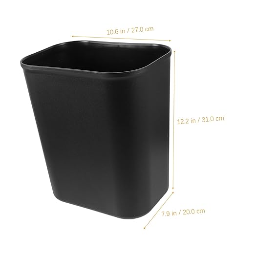 PRETYZOOM Space Saving Garbage Can for Compact Trash Bin for Under Desks and Narrow Spaces Easy to Clean Wastebasket for and Kitchens