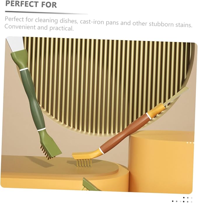 TPR Griddle Spatula Gas Stove Gas Stove Brush Cleaning for Kitchen Gas pan Scrubber Range Hood Oven Copper Wire Stainless Steel Scraper
