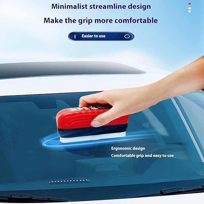 Automotive Oil Film Cleaning Brush 2026 New Glass Cleaning Board Oil Film Remover for Car Window OIL FIlm Brush 2.0 Prevents Rain and Fog CLeaning Glass Brushes (3 OLD 1.0)