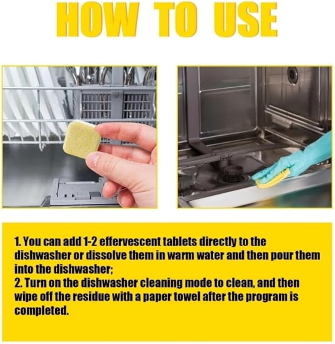 Powerful Cleaning Dishwasher Tablets with A Fresh Scent Capable of Deep Cleaning
