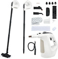 GOFLAME Multipurpose Handheld Steam Cleaner 1400W Pressurized Steamer with 17 Pieces Accessory Set 350 ml Portable Steam Mop for Home Floor Carpet Window Car (Grey)