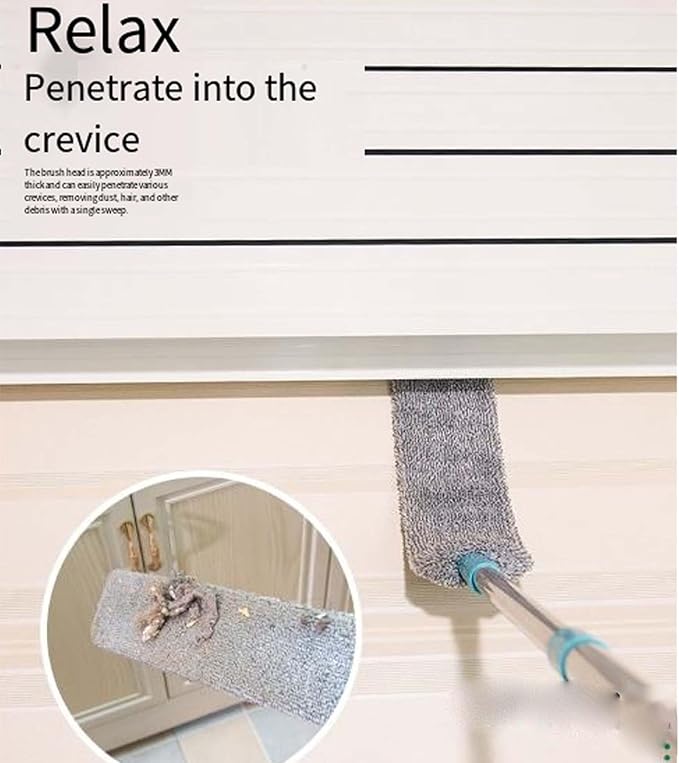 2026 Upgraded Retractable Gap Dust Cleaning Artifact with 3 Microfiber Dusting ClothsExtendable Duster Cleaning ToolReusable Washable Dusting Wand for HomeCeilingBlindsFurniture (60in)