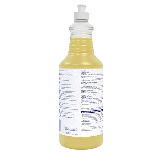 Diversey 5002611 Protein Spotter Removes Organic Soils on Carpet Including Bodily Fluids &amp Tough Stains Ready-to-Use Liquid 32-Ounce