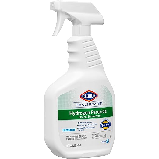 Clorox® Healthcare® Hydrogen-Peroxide Cleaner/Disinfectant 32 Oz Bottle Case Of 9