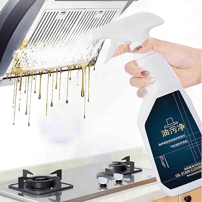 TANOOS Kitchen Stain Remover Kitchen Stain Remover for Stubborn Grease and Grime Oil Stain Cleaner Kitchen Grease Cleaner For Kitchen Bathroom Etc