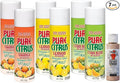 Pure Citrus Non-Aerosol Air Freshener Spray 4 oz (Orange Lemon &amp Citrus Blend) 2 Packs Each Bundled with 1 Pack DU-MOST Walnut Hand Scrub Travel Size 4 oz