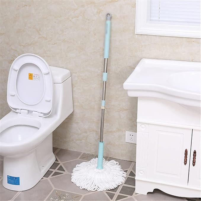 Mop Wash Floor Lazy Kitchen Wring Spin Home Help Self Wet Hand Free Window Cleaner Round