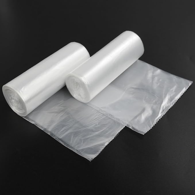 Vababa Clear 5 Gallon Garbage Bags Trash Bags 225 Counts