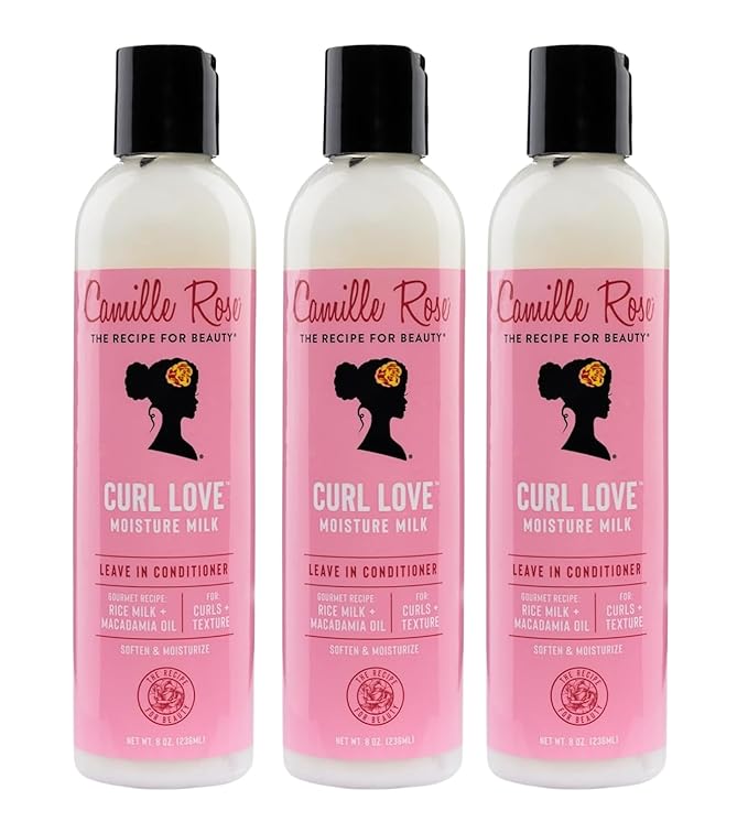 Camille Rose Conditioner Curl Msmlk – 8 OZ (Pack of 3) – All Purpose Cleaner for Multi-Surface Home Use – Deep Cleaning &amp Freshening Power – Original – Ready-to-Use Formula