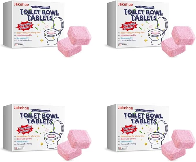 Toilet Bowl Cleaning Tablets 48 Pieces Quick Dissolving Long-Lasting Deodorizer (4)