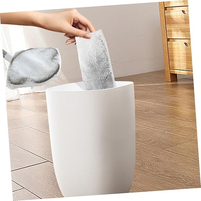 Extendable Dust Mop with Rotatable Triangle Head White Microfiber No-wash Floor Cleaning Mop for Household Use Handheld Convenient Dust Removal Tool