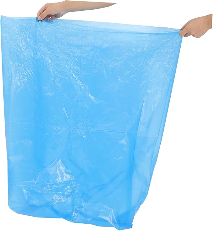 50pcs Tear-resistant Garbage Bags Thickened Large Capacity Trash Can Liners for Bathroom Kitchen Office Home PE Material Bedroom Trash Bags