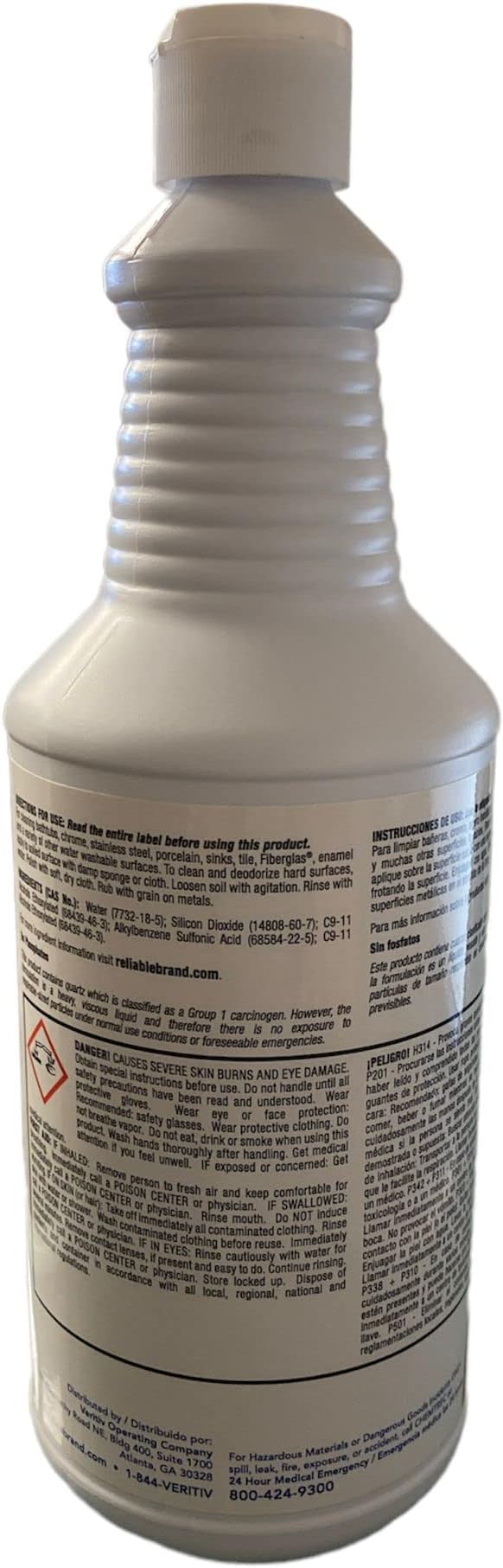 Gentle Scrub Liquid Cream Cleaner Great For Scratch Remover &amp Cleaning Anodize Aluminum - Brushed Stainless Steel 32.0 Fl Oz