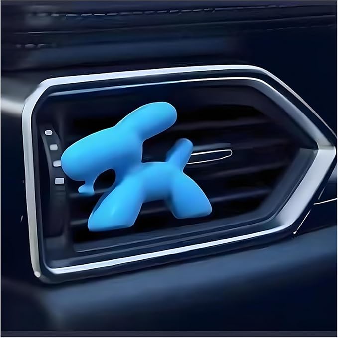 Car Air Freshener Clips - Alcohol-Free Solid Dog Perfume for Long-Lasting Aromatherapy &amp Interior Decor(Q100-Yellow)